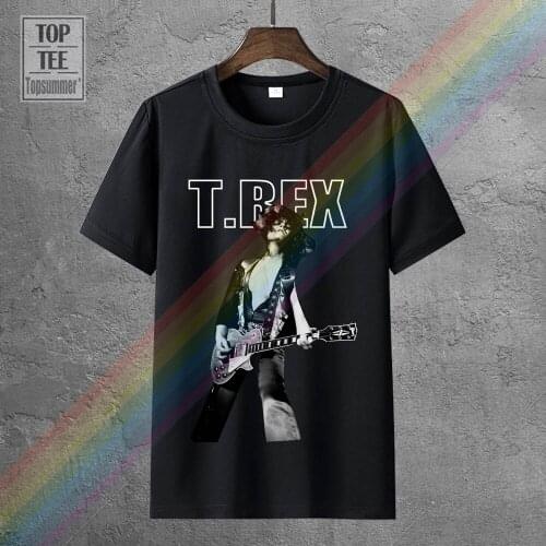 T Rex Marc Bolan Glam Rock Official Mens Black T Shirt New 2018 Cotton Short Sleeve T Shirt