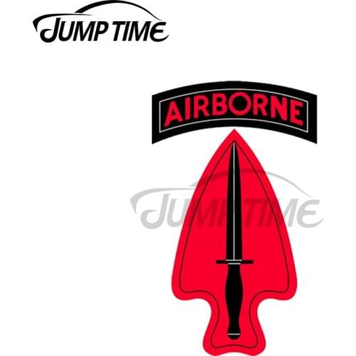 JumpTime 13 x 2.9cm For United States Army Special Operations Command Vinyl Car Stickers Waterproof Sunscreen Decal Personality