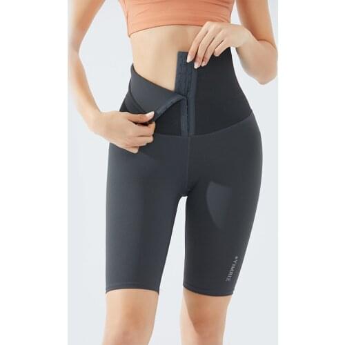 Corset Sports Short Women Summer High Waist Tight Gym Leggings Squat Proof Tummy Control Workout Running Shorts Women