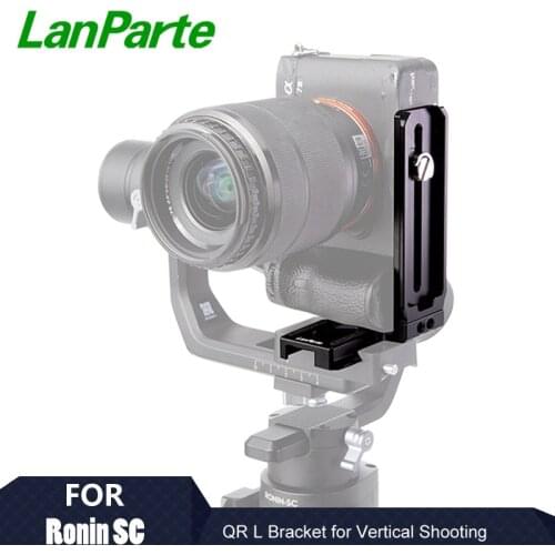 Lanparte Ronin SC L Bracket Mount Camera Plate with Arca Swiss for DSLR Vertical Shooting of DJI Gimbal Accessories
