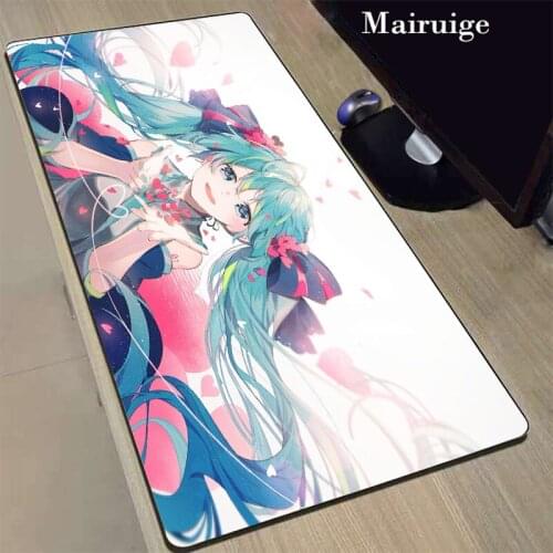 Mairuige HD Pattern Office Desk Padmouse Anime Girl Keyboard Computer 40x90cm 30x80cm Large XL XXL Play Mats for Csgo Mouse Pad