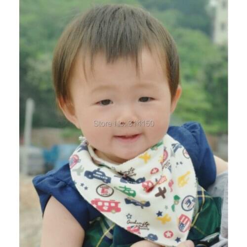 Fashion Baby Towel Saliva Waterproof Kids Cartoon Pattern Double-deck Pure Cotton Baby Bibulous Absorb Sweat Saliva Towel