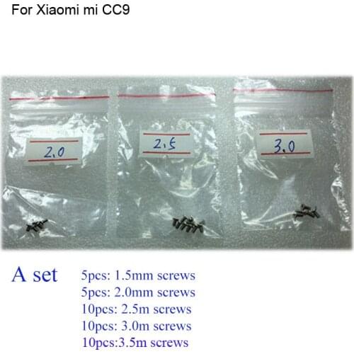 30PCS a set Silver Screw For Xiaomi mi CC9 mainboard motherboard Cover Screws Repair Parts For Xiaomi mi CC 9 MiCC9