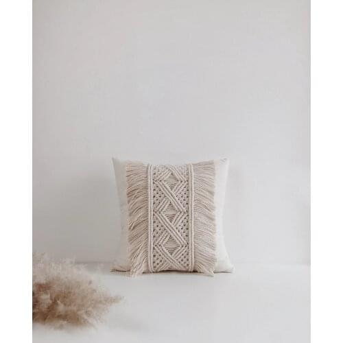 Macrame cushion cover Boho pillow cover Handmade macrame cushion cover Customized size and color