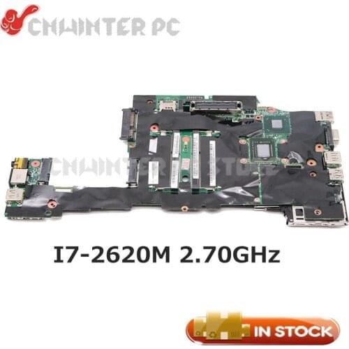 NOKOTION 04W3290 04w0684 Mainboard for Lenovo ThinkPad X220 Laptop Motherboard I7-2620M 2.70GHz CPU HD 3000