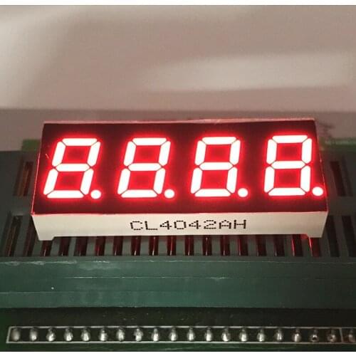Common Cathode/Anode 4 Bit 0.4 inch Digital Tube LED Display Red Light 7 Segment