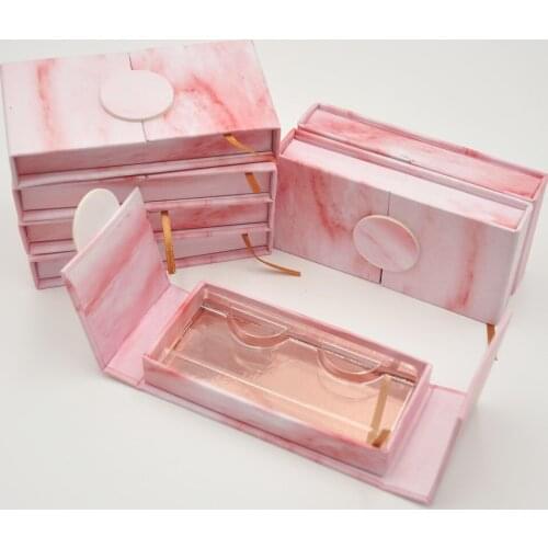 Wholesale Eyelashes Package Eyelash Packaging Box Lash Boxes Faux Cils False 25mm Mink Lashes Black Case Tray Makeup Bulk Vendor