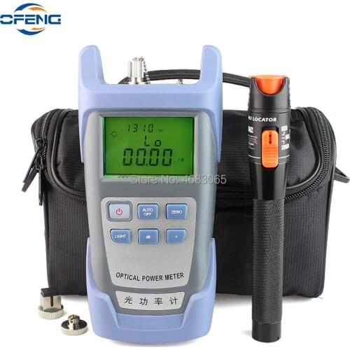 Fiber Tool Optical power meter red light source integrated machine fiber tester 10 km red light pen Meter Visual Fault Lcator