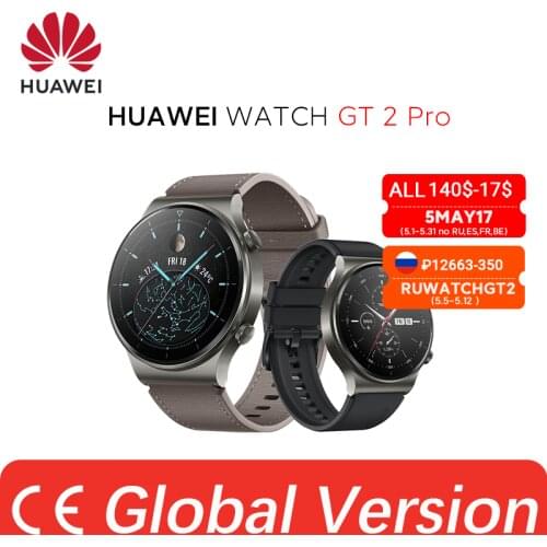 In stock Global Version HUAWEI Watch GT 2 pro SmartWatch 14 days Battery Life GPS Wireless Charging Kirin A1 GT2 Pro