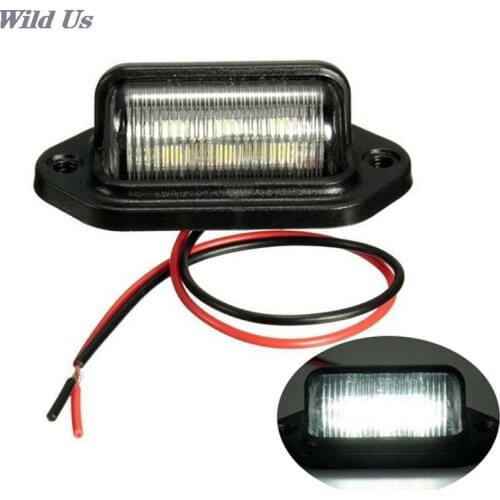High Quality 1PCS Waterproof IP65 License Plate Light Car Truck Trailer Step Lamp License Plate Light Car Accessories