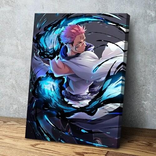Classic Anime Modular Wall Art Mural Jujutsu Kaisen Poster Canvas Painting Boys Bedroom Home Wall Decoration Picture Cuadros
