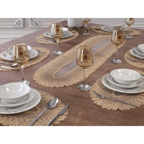 Placemat and Runner Set 6 Person Set 7 Pieces
