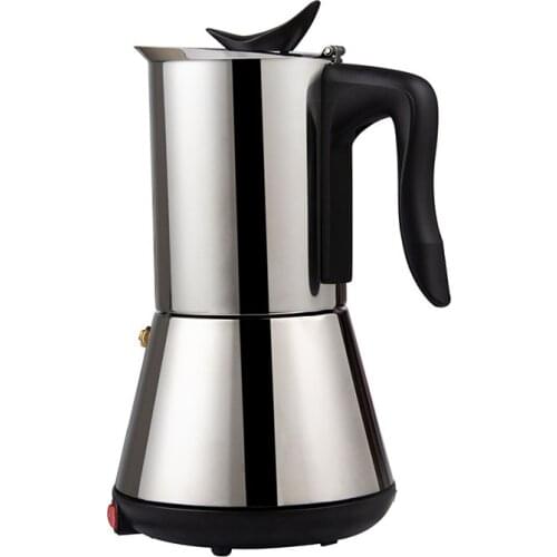 Portable Espresso Coffee Maker Moka Pot Stainless Steel with Filter Percolator Coffee Brewer Kettle Pot
