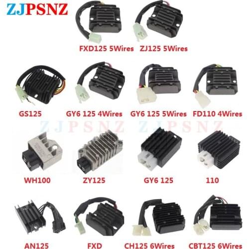 4/5Wires Voltage Regulator Rectifier Universal Motorcycle Voltage Stabilizer ATV GY6 50 150cc Scooter Moped AVR Autostabilizer