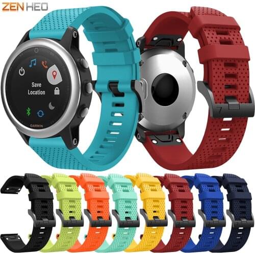 20mm Silicone Strap For Garmin Fenix 5S 5S Plus 6S Pro 6S Sappphire Smart Watch Band Quick Release Easy Fit Watchband