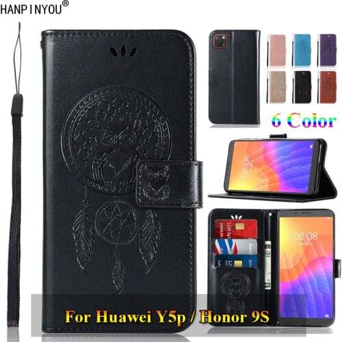 For Huawei Y5p / Honor 9S 5.45" 3D Pattern Owl Luxury Flip PU Leather Case Card Insert Slots Wallet Stand Holder Cover Shell