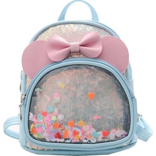 PU Childrens Leather School Bags Kids Student Backpacks Fashion Toddler Kindergarten Book Bags Cute Backpack for Baby Girls Boy