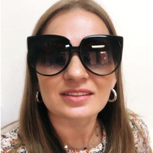 Unisex Square Sunglasses Big Frame Vintage Women Men 2019 New Brand Designer Fashion Trendy Round Sun Glasses Female Eyewear FML