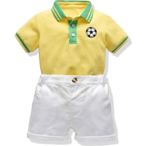 Tem Doger summer boy clothing suits T-shirt + shorts 2Pcs vibrant gentleman boy suits cute outfits for boys