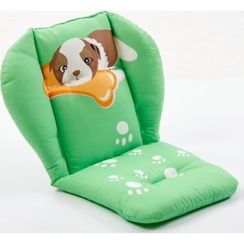 Cartoon Dog Universal Baby Stroller Seat Cushion Kids Pushchair Highchair Pram Mat Baby Carriage 5 Point Harness Cotton Seat Pad