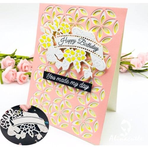Die Cut Metal Cutting Vintage flower Banner DIY Scrapbooking Album Papercraft Handmade Card Stencil Art Cutter Punch Die