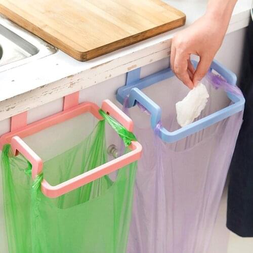 Garbage Bag Holder Cupboard Door Back Hanging Trash Rubbish Holder Y3I6
