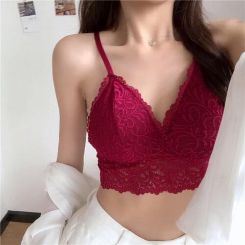 Women Lace Bra Female Bralette Push Up Seamless Tube Tops Lingerie Underwear Brassieres Women