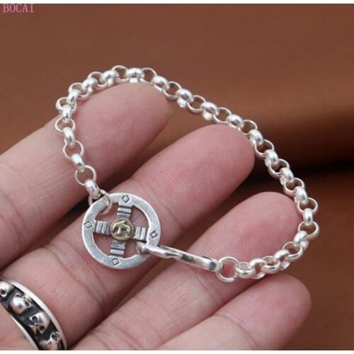 2019 new silver jewelry and fashion S925 personality retro Takahashi Goro Eagle Silver Bracelet