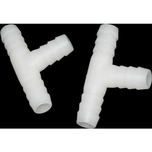 10mm garden irrigation tee water Tee Connector Garden hose splitter barb joint Breeding drinking fountain 200pcs