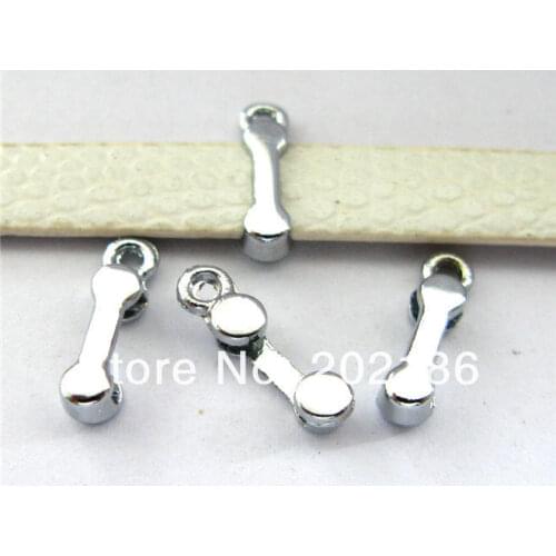 10pcs 8mm 10mm Slide hang charms using DIY Accessories Fit Pet Collars Wristbands bracelet Belts DA034