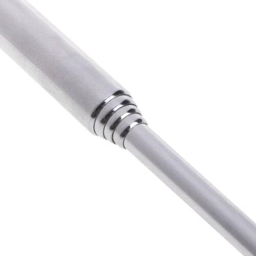 583A Snake Hook Stainless Steel Silver Adjustable Long Handle Catching Tool Trap Tong