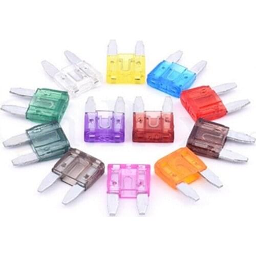 60Pcs Profile Small Size Mini Blade Fuse Assortment Set Auto Car Truck DG 5 10 15 20 25 30A Fuse Box