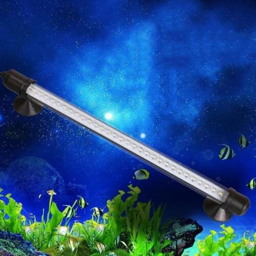 Aquarium Fish Tank Waterproof IP68 30LED Bar Light Submersible Strip 1.8W 28CM Pond Fountain Fish tank underwater Lighting Decor