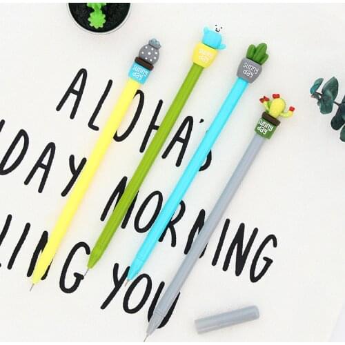 DL South Korea stationery creative cactus other students with 0.5mm needle pen pen easy to eliminate the friction