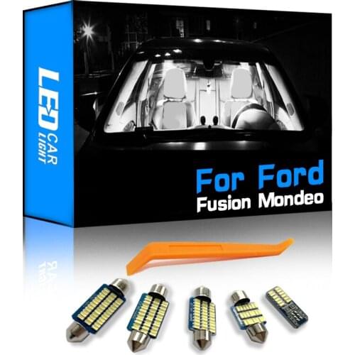 For Ford Fusion Mondeo 3 Mk4 Mk IV 2006-2012 Canbus Vehicle LED Interior Trunk Light Bulbs No Error Car Lighting
