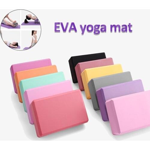 EVA Gym Blocks Foam Brick Training Exercise Fitness Set Tool Yoga Bolster Pillow Cushion Stretching Body Shaping Health Training