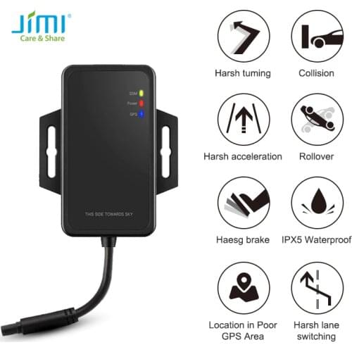 JIMI INS-Aided GPS Locator VG01U With Driver Behavior Monitor Constant Location in Poor GPS Area Waterproof Tracker byAPP/PC/SMS