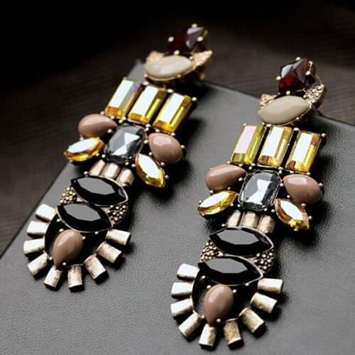 Hot Womens Sexy Crystal Noble Elegant Alloy Earrings for formal Party Evening wear 5TTY 6SBZ 7GLE BDTD