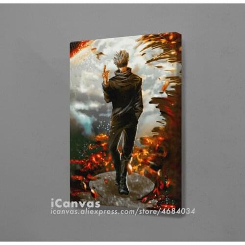Jujutsu Kaisen Satoru Gojo Anime Canvas Home Decor Painting Wall Art Decoration Prints Dorm Living Room Bedroom Poster