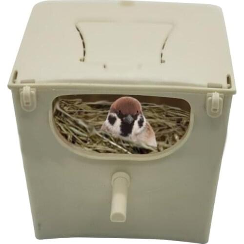 Bird Nest Box Bird Cage Mount Nesting Box Plastic Parakeet House Breeding Mating Box For Budgie Lovebirds Cockatiel Parrot Box
