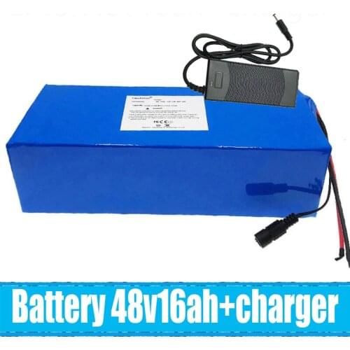 1000W High Power Electric Bike Lithium Ion Battery 48V , 16AH , 13S , 5P, BMS 30A for the Power Kit , Free 54.6V Charger