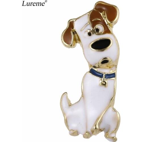 Lureme Fashion Lovely Metal Alloy Enamel Animal Pets Dog Brooch-Jack Russell Terrier (br000063-1)