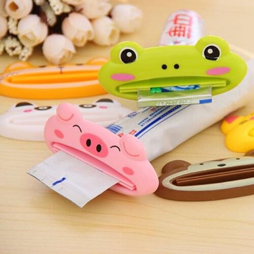 Cartoon Tube Rolling Holder Squeezer Toothpaste Plastic Tooth Paste Lovely Animal Tube Squeezer Useful Squeeze Paste Dispenser
