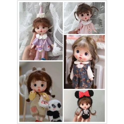 OB 11 dolls customization 1/8 BJD DIY polymer clay head doll