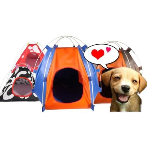 Portable Pet Dog Tent Outdoor Travel Kennel Cat Folding Tent Dog Camping Fence Rainproof Sunscreen Pet House Travel Carrier G5