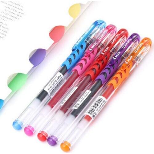 Pilot gel pen Wingel BL-WG-38 Japan 0.38mm/0.5m smooth writing high quality 5 colors available School Examination pen 6 Pcs