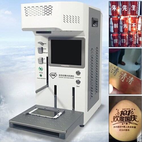 Fully Automatic Laser Screen Splitter IPhone Back Cover Splitter Tools 110V-220V Metal Leather Wood Phone Case Marking Equipment