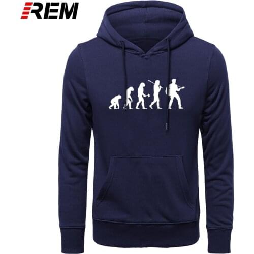 REM Acoustic Guitar Player Guitarist Evolution Funny Hip-Hop Simple Splicing Tops Cotton for Men Hoodies, Sweatshirts