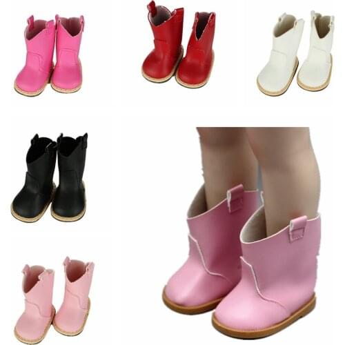 18 inch American Doll Born Baby Doll Boots 5 Colors Mini Doll Shoes Fit for 43cm Height Girls Dolls Doll Accessories