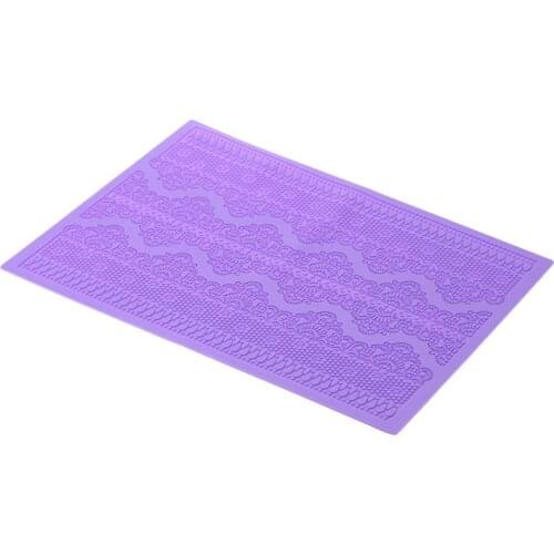 Silicone Cake Decorating Mat Baking Lace Mold Cake Topper Flower Pattern Maker